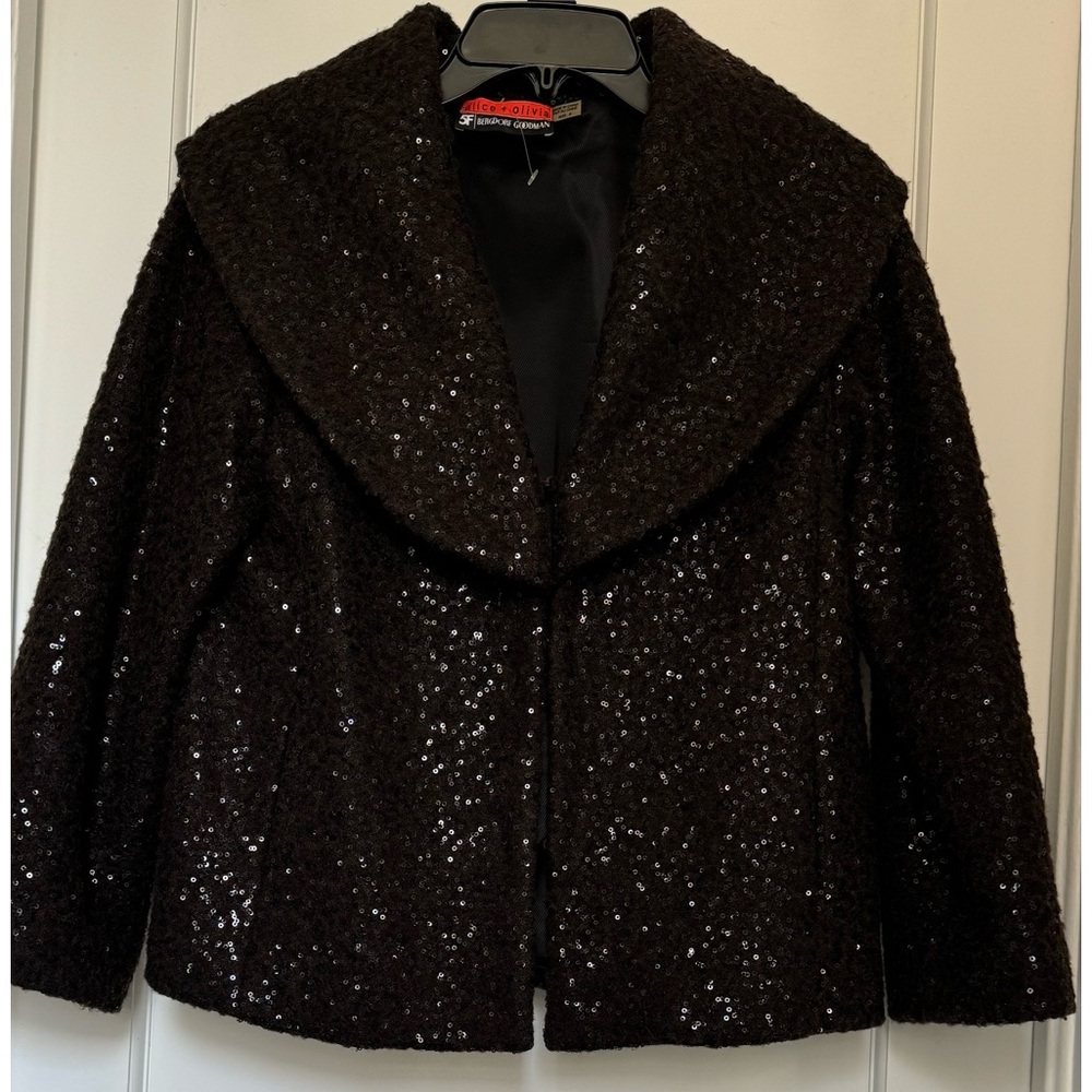 Shawl collar jacket in rich brown color